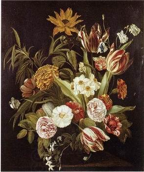 unknow artist Floral, beautiful classical still life of flowers 016